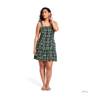 Aguabendita x Target Women's Dainty Floral Print Flutter Sleeveless Mini Dress